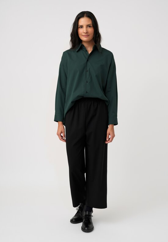 Eskandar Stretch Japanese Pull-On Cropped Pants