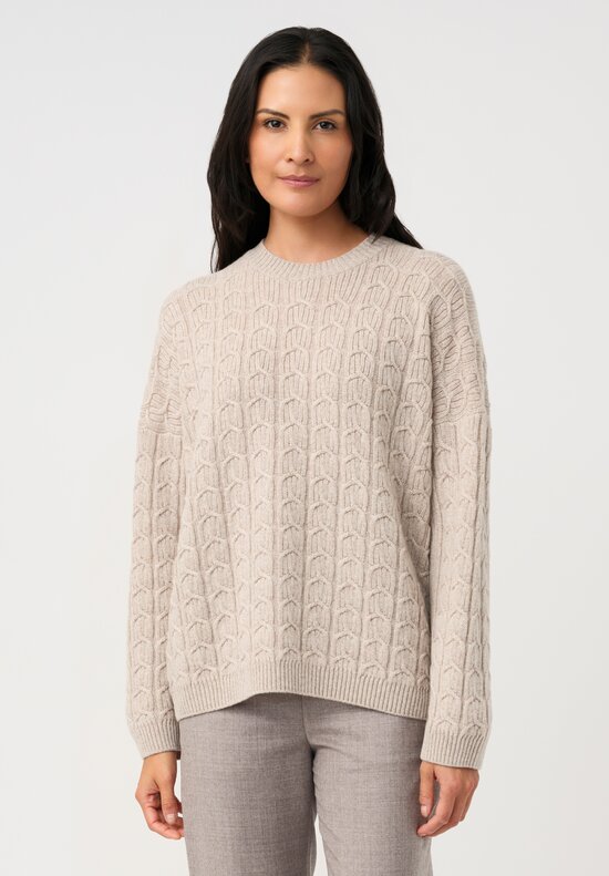 Agnona Cashmere Cable Knit Sweater