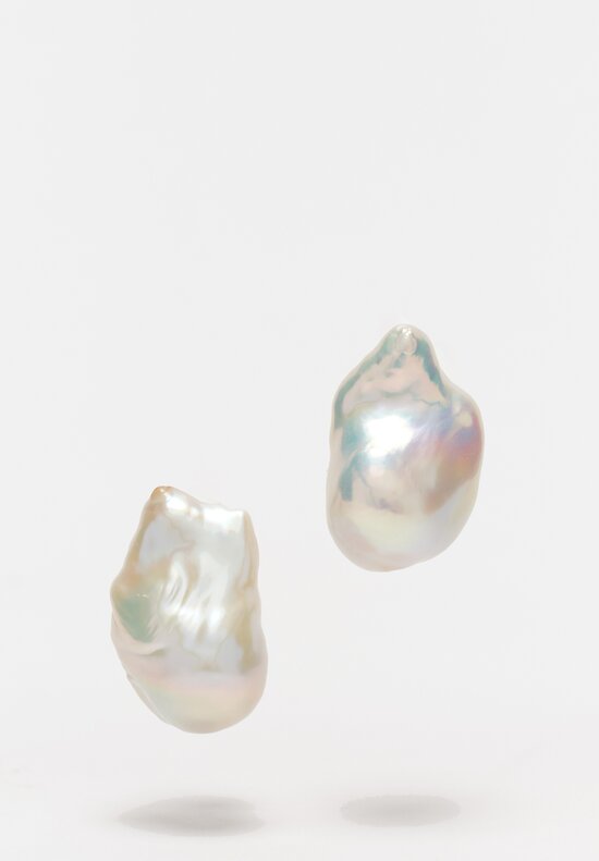 Monies Marée Baroque Pearl Clip On Earrings	