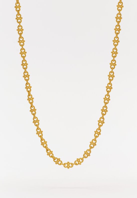 Denise Betesh Handmade 22K Double Ball Chain Necklace	