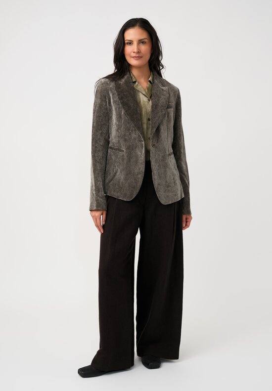 Uma Wang Cotton & Linen Velvet Karon Sport Jacket