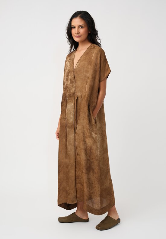 Uma Wang Jacquard Gathered Acre Dress