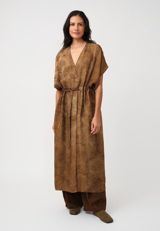 Uma Wang Jacquard Gathered Acre Dress