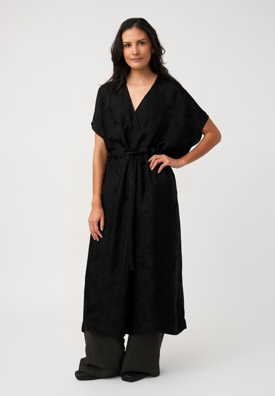 Uma Wang Jacquard Gathered Acre Dress