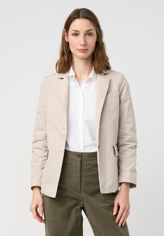 Bergfabel Washed Cotton Giulia Jacket in Natural Sand