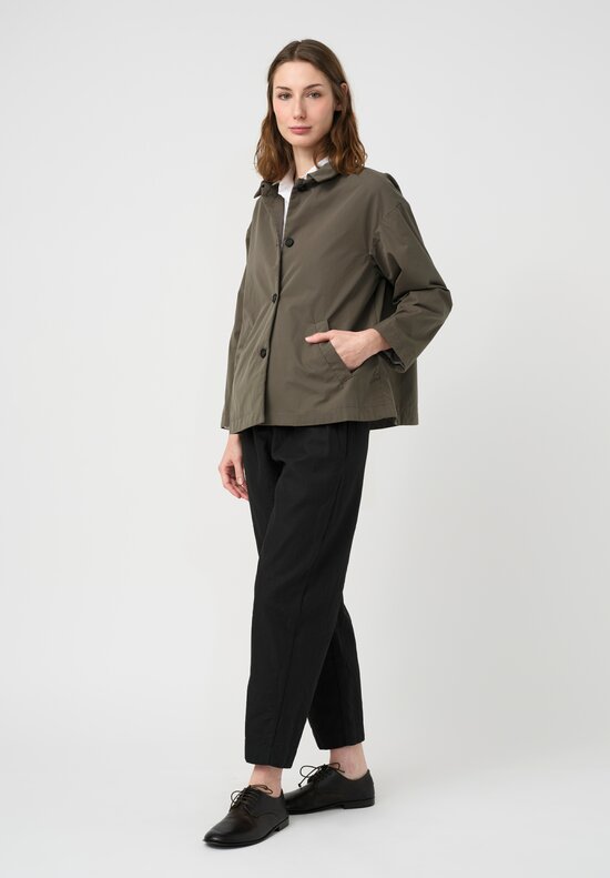 Bergfabel Washed Cotton Uli Jacket in Green Wood