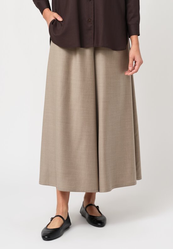 Dusan Tasmania Gaucho Pants in Tortora Natural