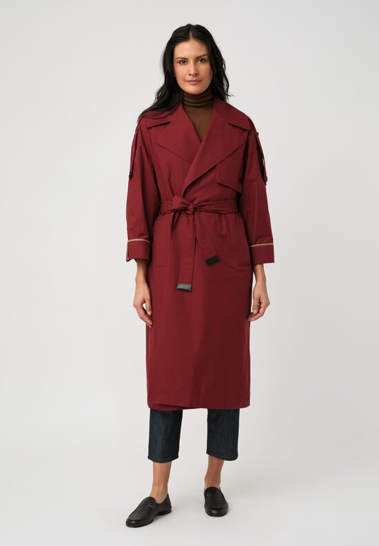 Max Mara The Cube Twill Water Repellent Trench Coat