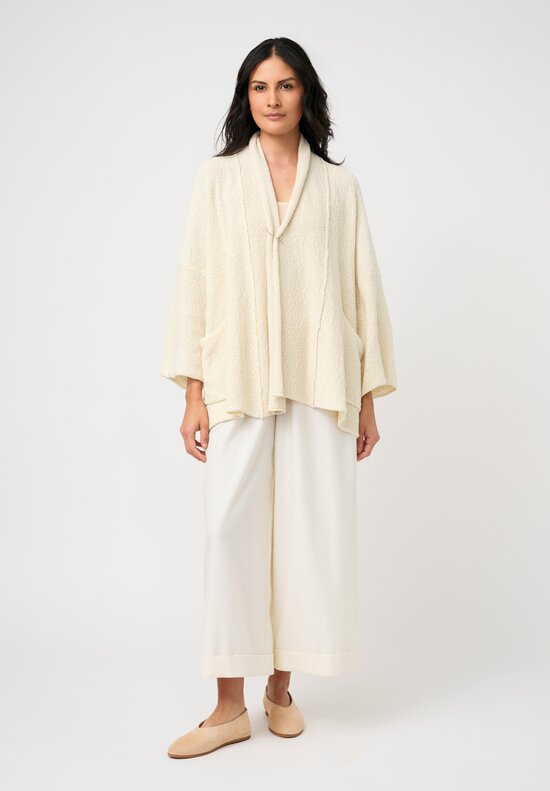 Daniel Andresen Open-Knit Silk Cotton Phlomys Kimono Sleeve Cardigan