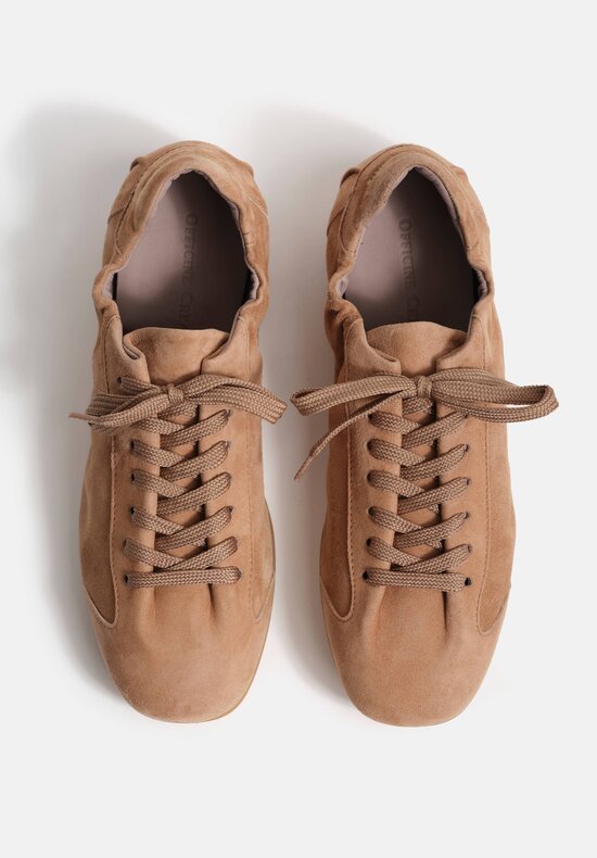 Officine Creative Suede Leather Lace Up Ballet Sneakers