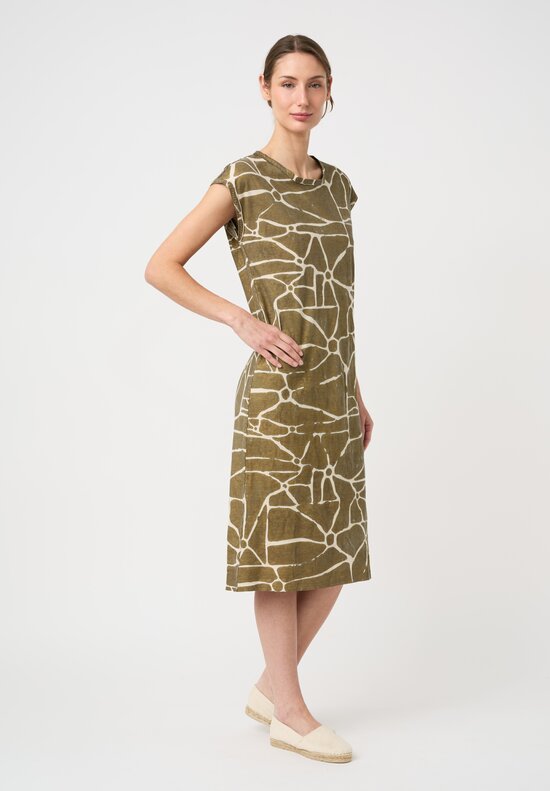 Alabama Chanin Organic Cotton Hand Painted Tee Dress