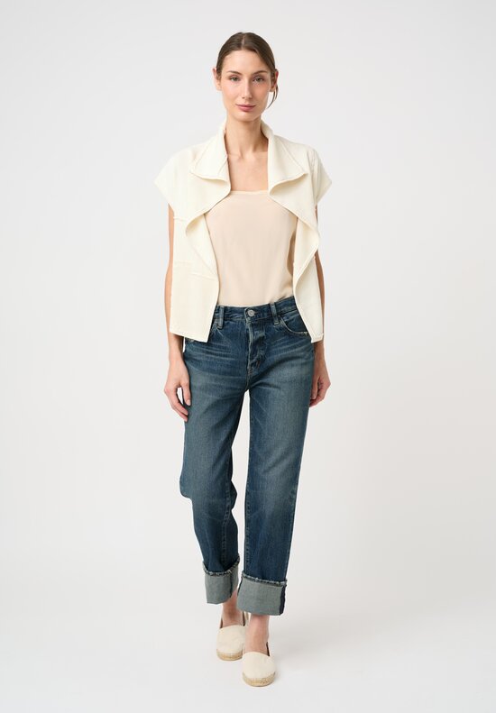 Alabama Chanin Organic Cotton Zero Waste Waffle Knit Wrap Cardigan