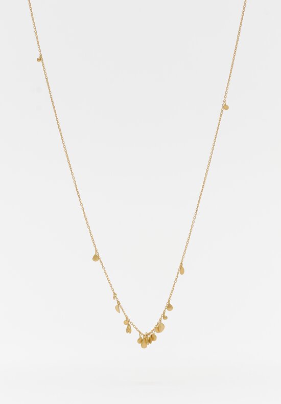 18K Brushed Gold Little Meadow Necklace 16.5