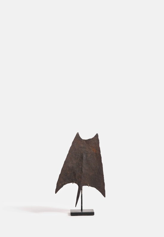 Antique and Vintage Cameroon Iron Currency in Dual-Point Spade Shape I