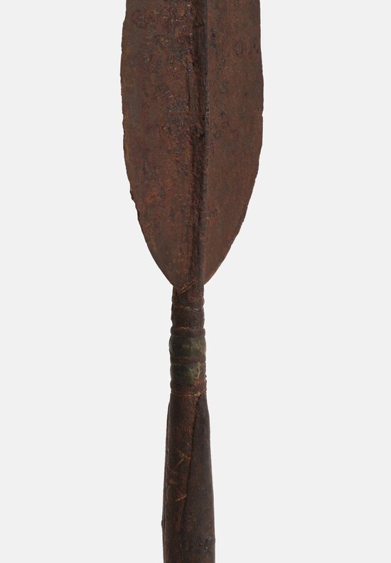 Antique and Vintage Zaire Iron Currency Long Spear Tip