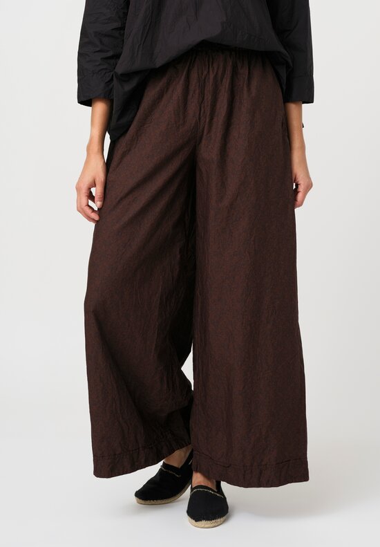 Daniela Gregis Washed Cotton Overdyed Tasche Orlo Pants
