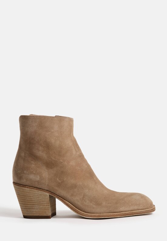 Officine Creative Cachemire Suede Lexikon Zip Up Ankle Boots