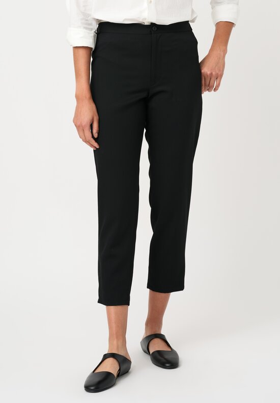 Yohji Yamamoto Gabardine Slim Cropped Pants
