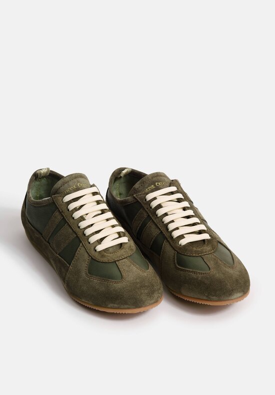 Officine Creative Mixed Leather Lace Up Subside Sneakers