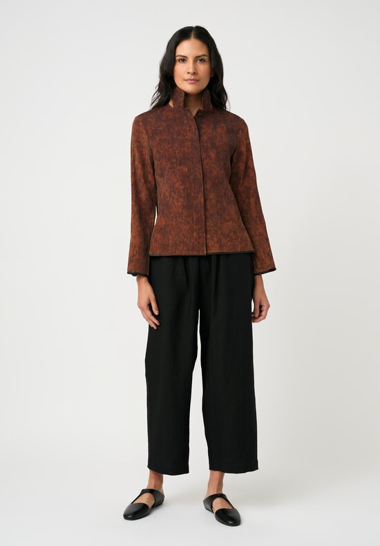 Sophie Hong Hand Dyed Crinkle Textured Mud Silk Jacket