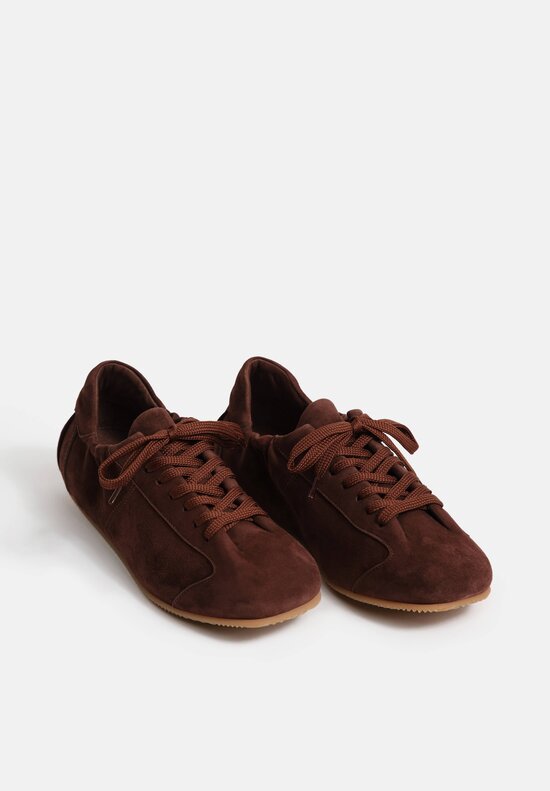 Officine Creative Suede Leather Lace Up Ballet Sneakers