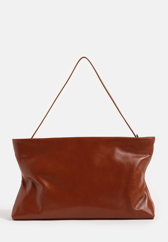 Marsèll Polished Calf Leather Diessepi Hourglass Bag Basalt Brown