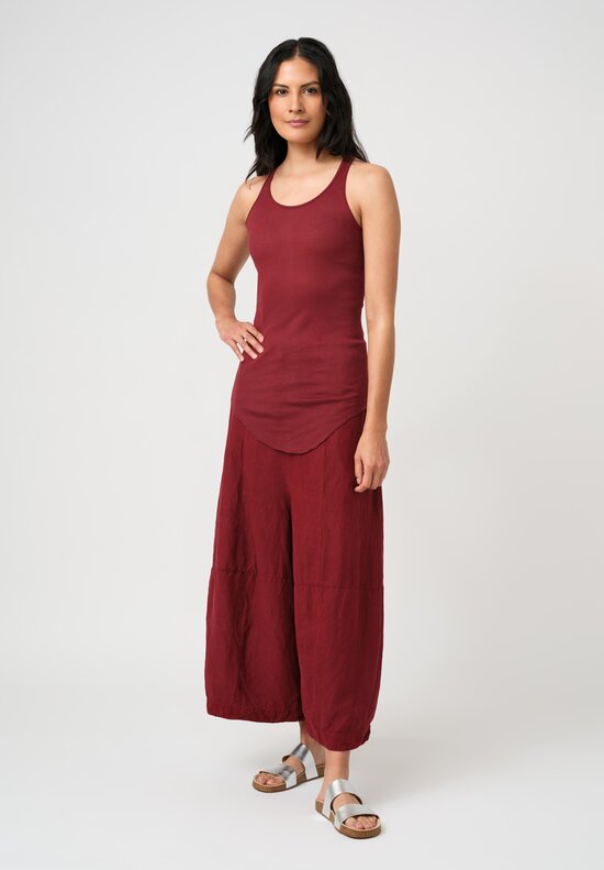 Gilda Midani Cotton Hand-Dyed Tank Top in Laal Red