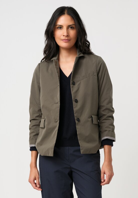 Bergfabel Washed Cotton Giulia Jacket in Olive Wood