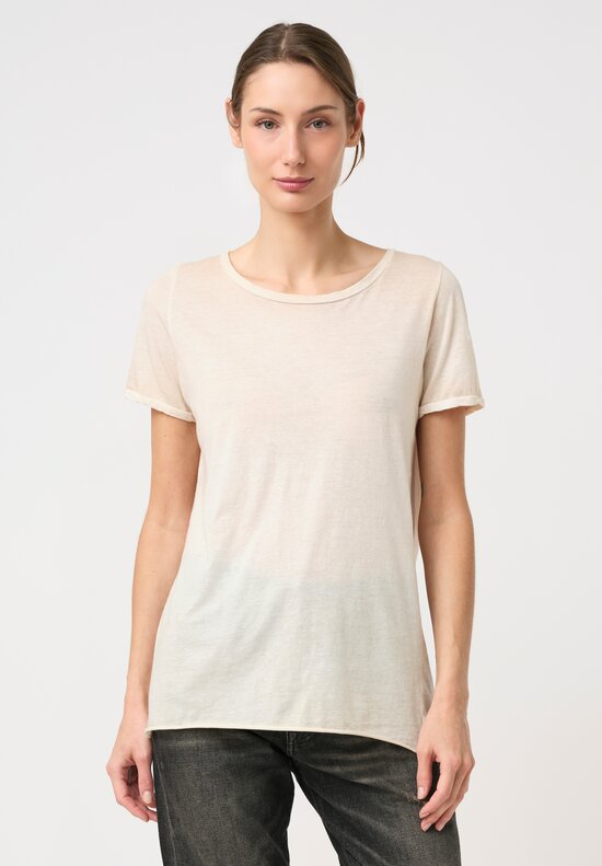 Avant Toi Hand-Painted Cotton Girocollo T-Shirt