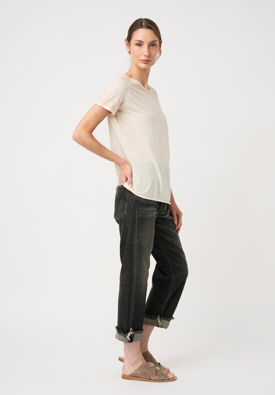 Avant Toi Hand-Painted Cotton Girocollo T-Shirt