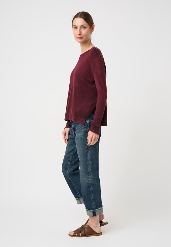 Avant Toi Hand-Painted Cashmere Maglia con Spacchi Sweater