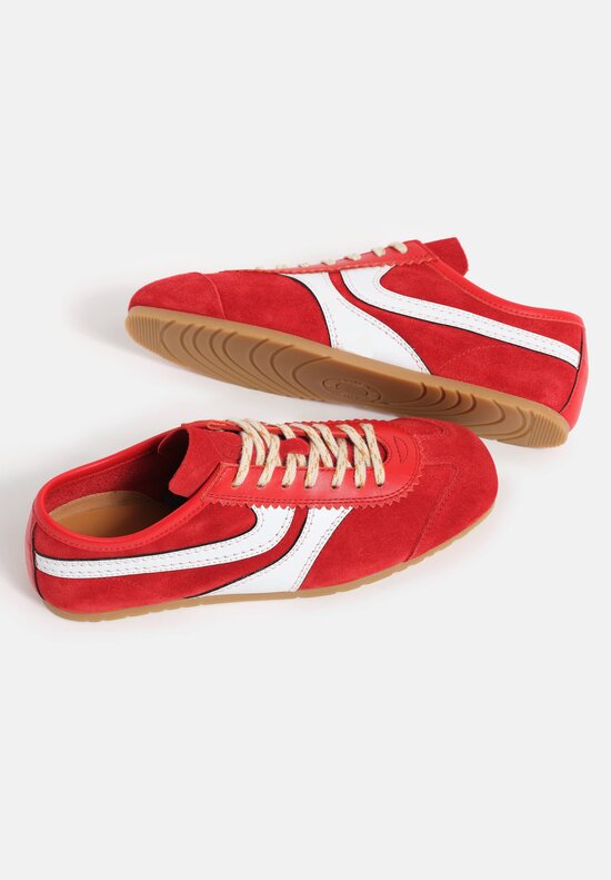 Dries Van Noten Suede & Leather Trim Sneakers