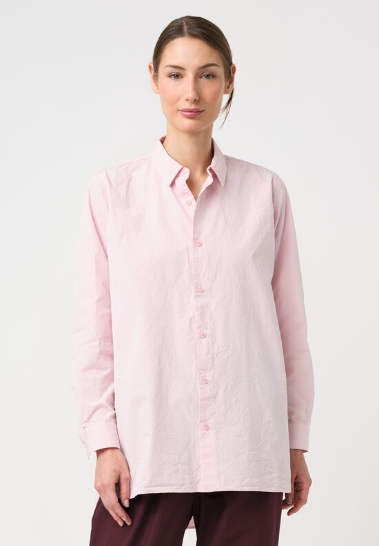 Casey Casey Washed Paper Cotton Clothilde Shirt in Pink