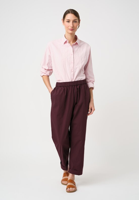 Casey Casey Washed Paper Cotton Waga Shirt in Pink