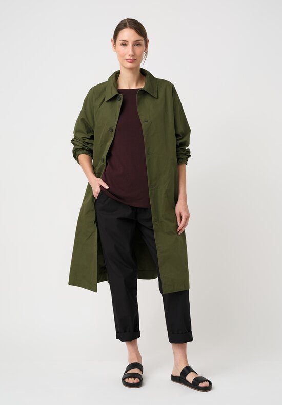 Casey Casey Cotton Jersey Crepe Isa Boatneck Top in Auburn Purple