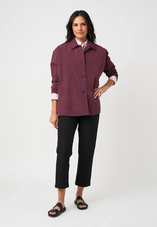 Casey Casey Double-Faced Washed Cotton Taffeta Sunny Bab Jacket in Auburn Purple