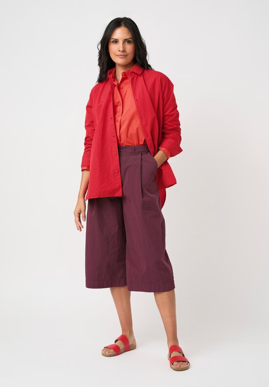Casey Casey Washed Cotton Taffeta PP Pants in Auburn Purple