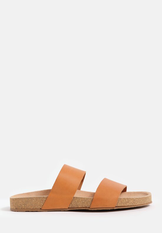 Daniela Gregis Leather Double Fascione Sandals