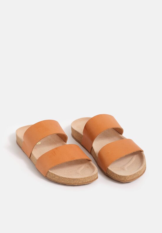Daniela Gregis Leather Double Fascione Sandals