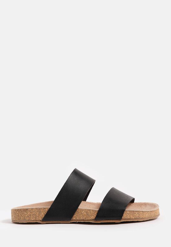 Daniela Gregis Leather Double Fascione Sandals