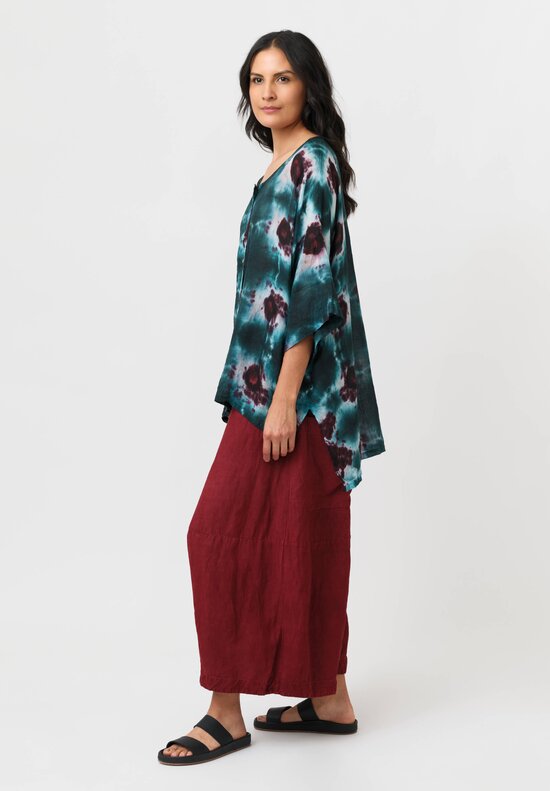 Gilda Midani Linen Pattern-Dyed Super Shirt