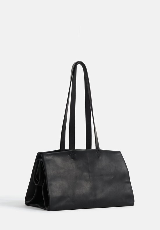 m.a+ Handmade Leather PHI Φ Envelope Bag in Black