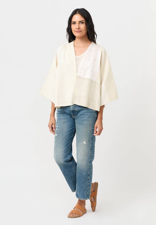 Mieko Mintz Jaipur Kantha Bell Shaped Jacket