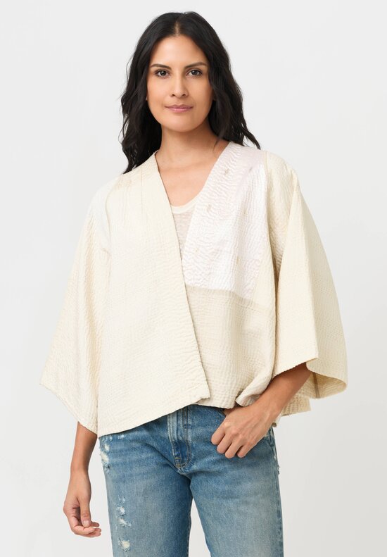 Mieko Mintz Jaipur Kantha Bell Shaped Jacket