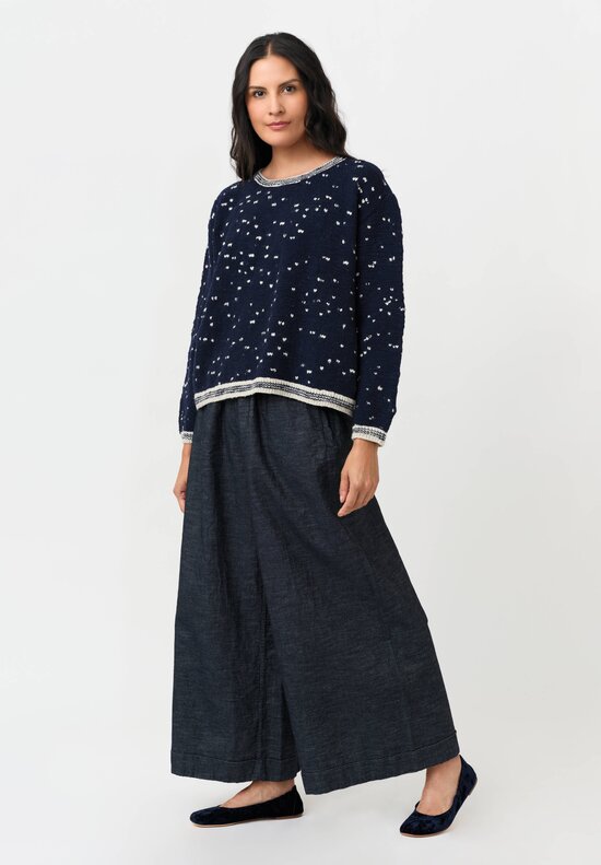 Pero Knit Sweater with Knitted Abstract Hearts