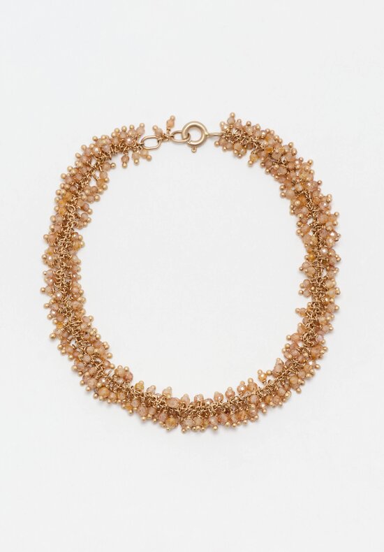 Anaconda Natural Zircon & White Gold Beatrice Bracelet