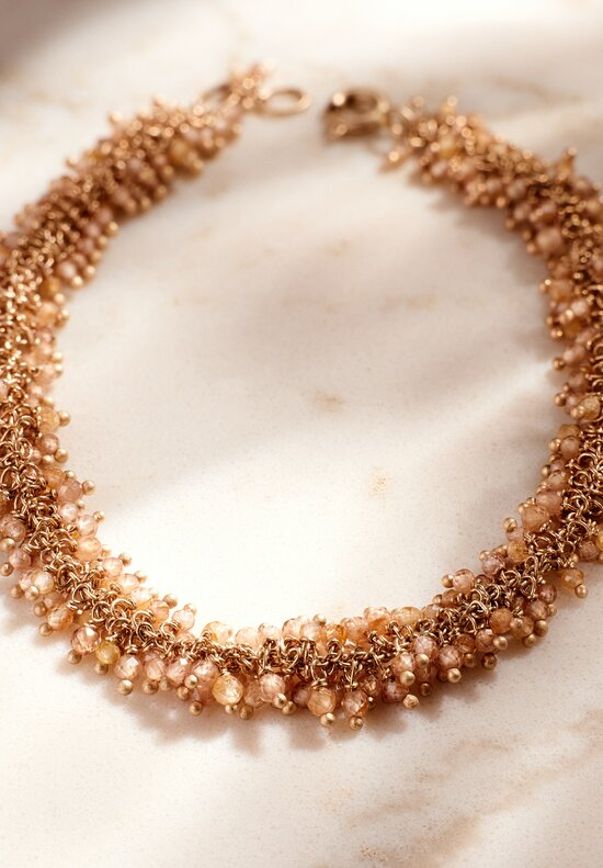 Anaconda Natural Zircon & White Gold Beatrice Bracelet