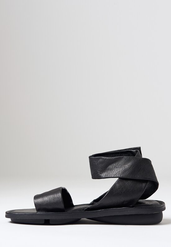 Trippen Careless Sandal in Black	