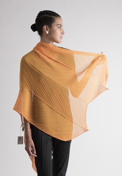 zag paper cutting zig Pleats Please  Orange Zig Issey Scarf Santa in  Zag MIyake