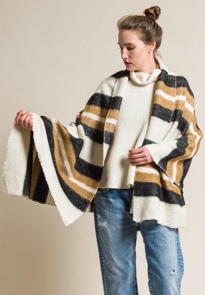 Etro Wool Long Wrap Jacket in Black | Santa Fe Dry Goods